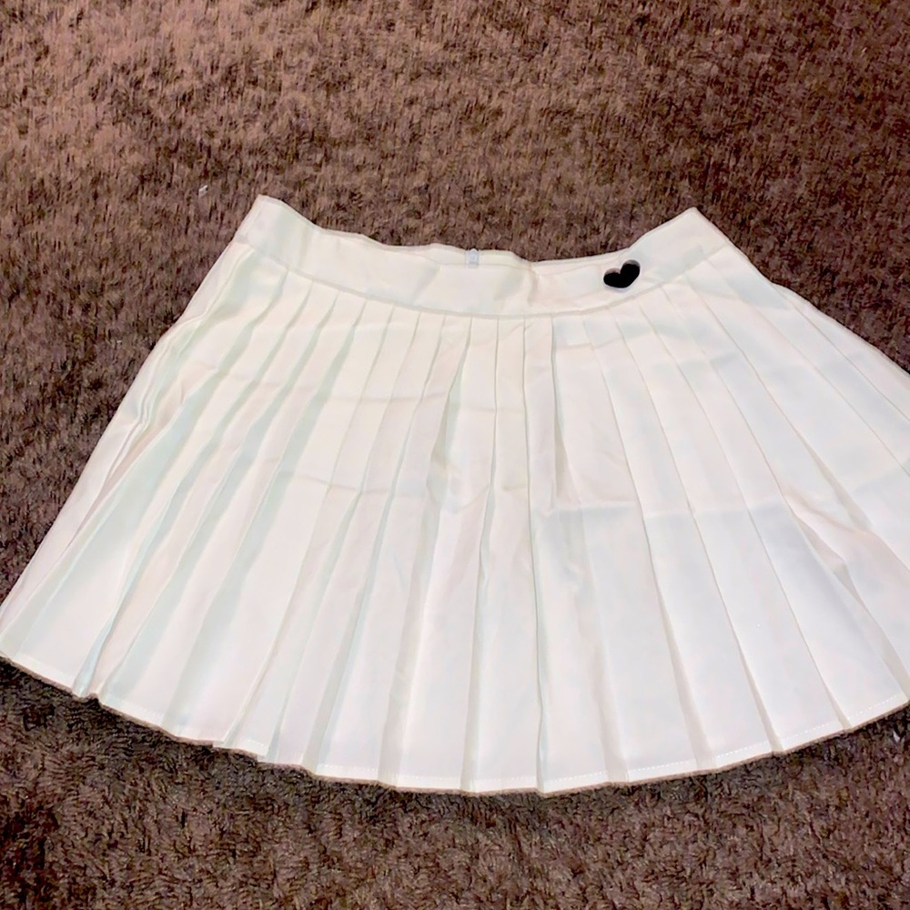 Pleated Heart Skirt